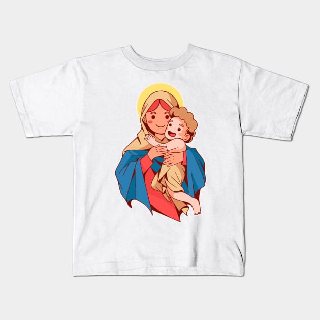 Virgen Kids T-Shirt by timegraf